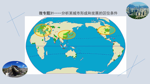 高考复习微专题31：分析某城市形成和发展的区位条件课件