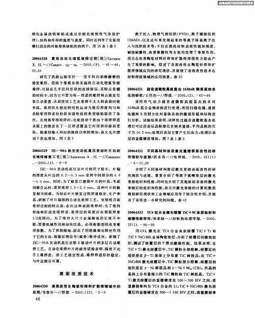表面改质技术
