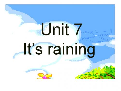 2014年春人教版七年级下册Unit 7 It's_raining period 2