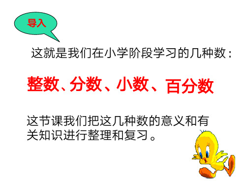 小学六年级数学总复习数的认识