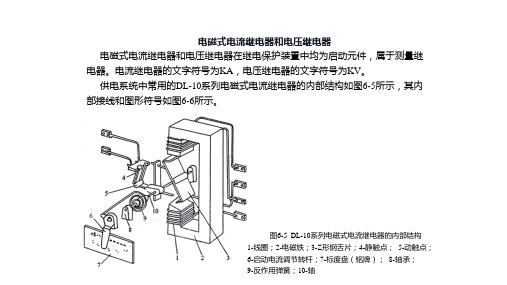 电磁式电流继电器和电压继电器