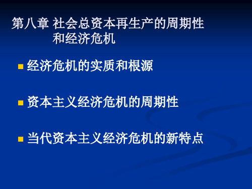 第8章_经济危机与社会再生产的周期性