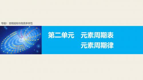 【新步步高】2018版浙江省高考化学《选考总复习》(课件)专题3第二单元元素周期表