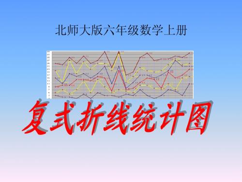 北师大版数学六年级上册《复式折线统计图》课件2013