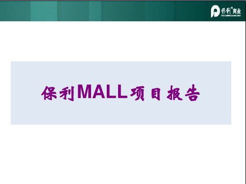 慈溪保利MALL项目报告(2014.7.4)