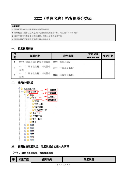 A08-档案视图分类确认单（1）