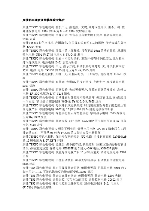 LCDHome论坛_康佳彩电通病及维修经验大集合