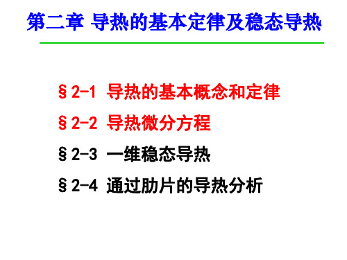 导热微分方程推导