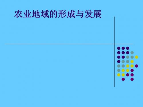 农业地域的形成与发展ppt2