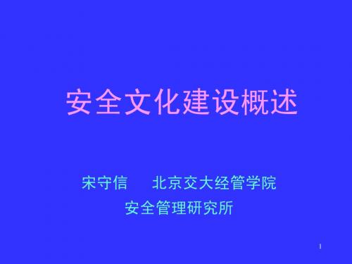 企业安全文化建设(课件)