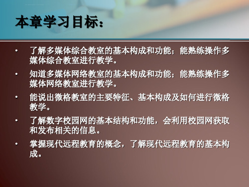 第四章-现代教育技术应用环境ppt课件