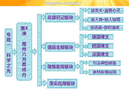 第一专题  第3课  南州六月荔枝丹 优秀课件