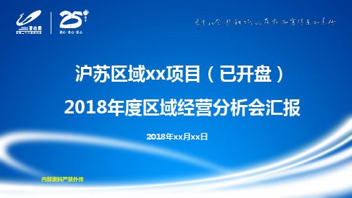 项目年度经营分析会PPT模板(区域级)