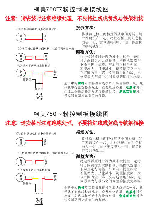 柯美750 751 下粉控制器控粉板漏粉板安装说明