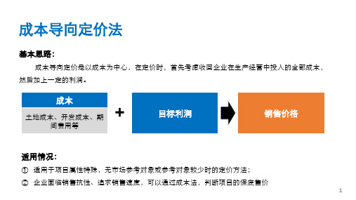 几种常见的定价策略