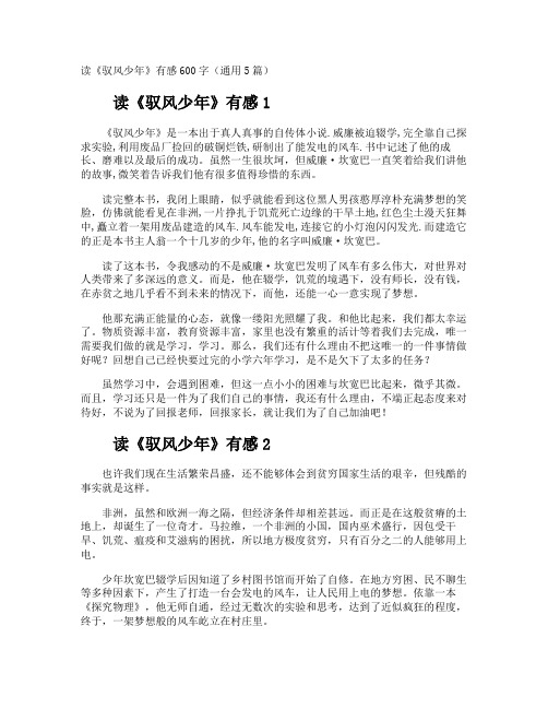 读《驭风少年》有感