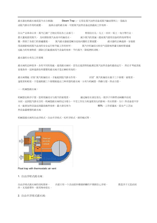 疏水器(steamtrap)工作原理及安装要求