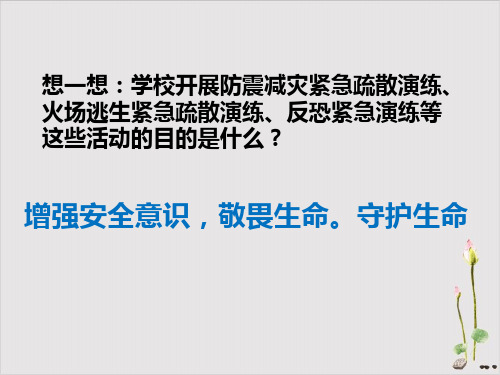 人教版道德与法治七年级上守护生命课件(共27张PPT)