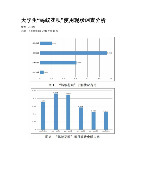 大学生“蚂蚁花呗”使用现状调查分析