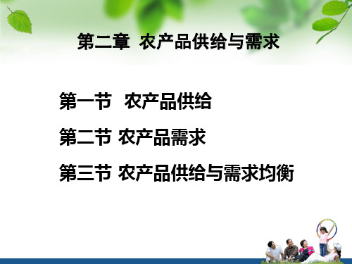 农产品供给与需求课件(PPT 90页)