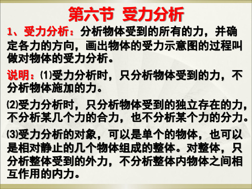 高中物理必修二第三章—3.7受力分析