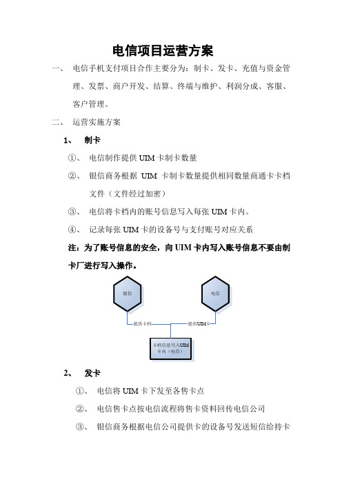 电信项目合作流程方案