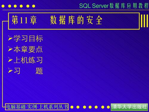 sql server 第十一章