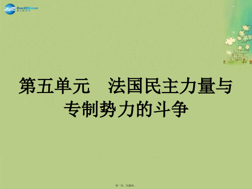 高中历史 51 法国大革命的最初胜利课件 新人教版选修2