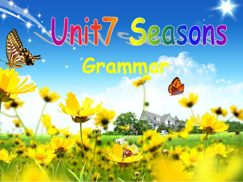 牛津译林版英语八年级上册Unit 7 Grammar 课件