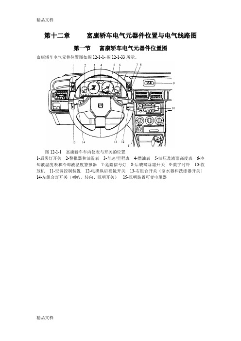 (整理)第12章富康电气元件位置图