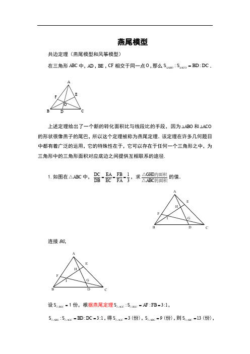 燕尾模型专题