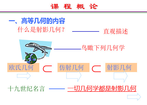 高等几何讲义(第1章)