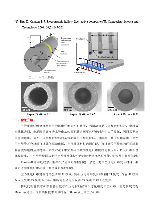 压电结构纤维及复合材料.