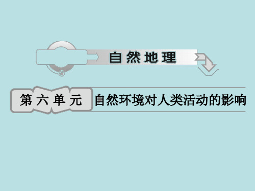 自然环境对人类活动的影响气候对人类活动的影响公开课一等奖课件省赛课获奖课件