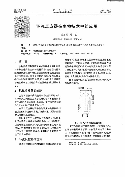 环流反应器在生物技术中的应用