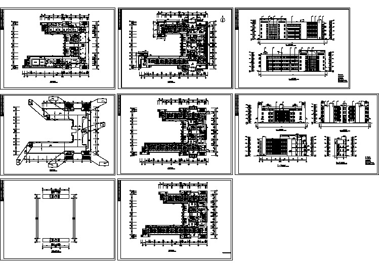 医院建筑全套建筑设计施工图(含总图)