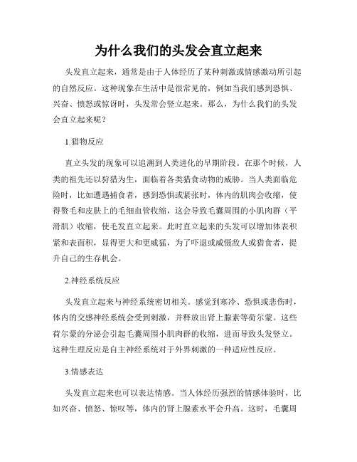 为什么我们的头发会直立起来