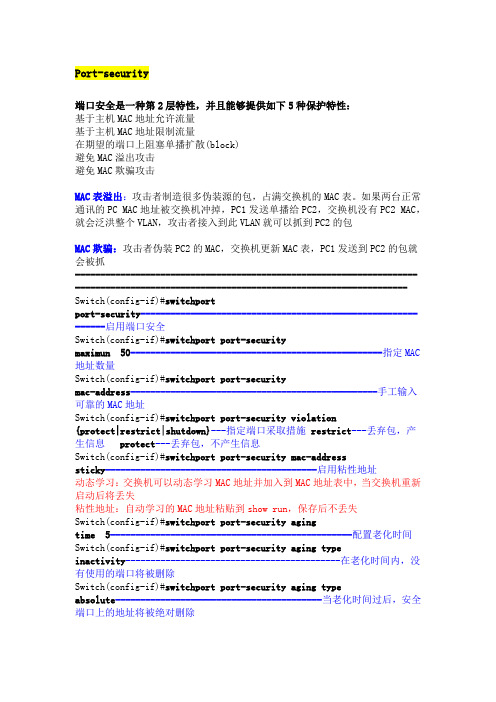 端口安全技术