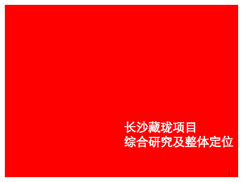 长沙藏珑项目综合研究及整体定位PPT幻灯片课件