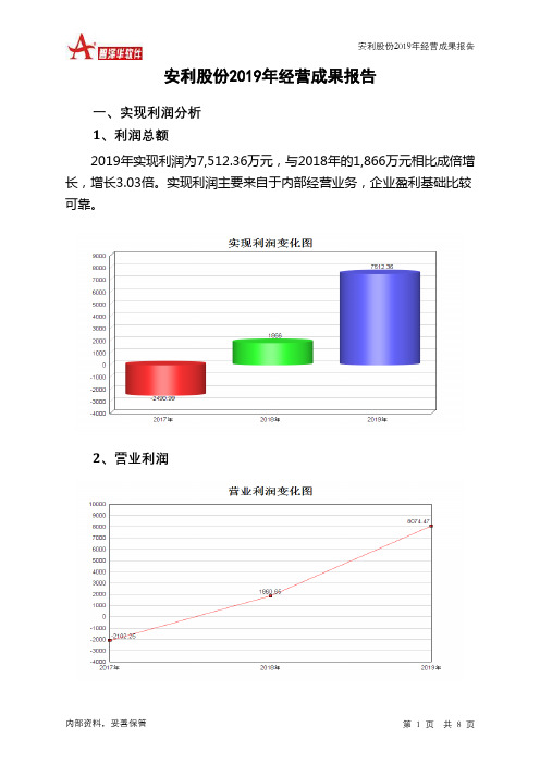 安利股份2019年经营成果报告