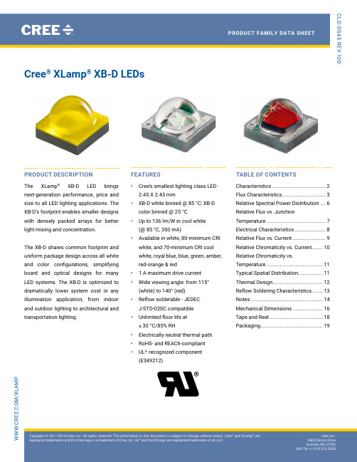 Cree-XB-D Datasheet