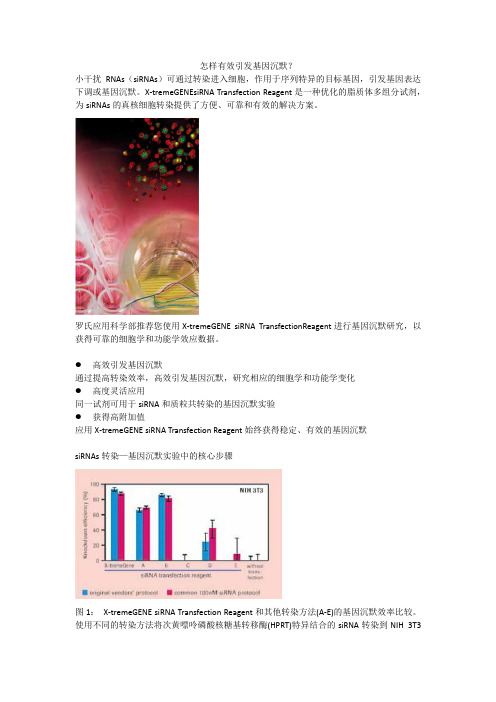 怎样有效引发基因沉默？