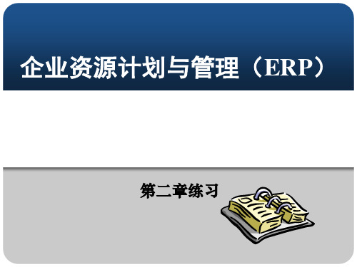 第二章练习：EOQ、MPS、MRP