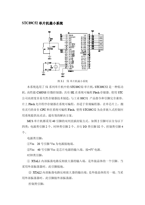 STC89C52单片机最小系统