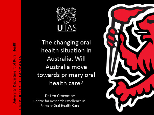 Will primary oral health care become a big issue for health…