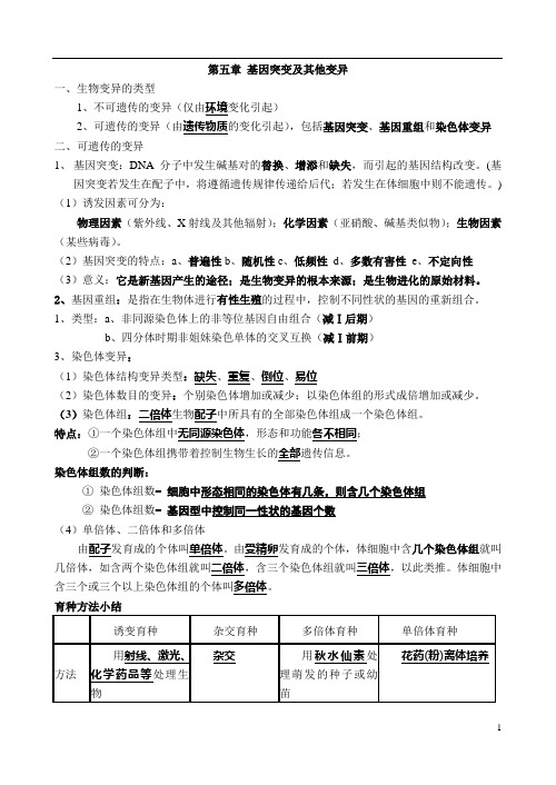 第五章、第六章、第七章知识点归纳