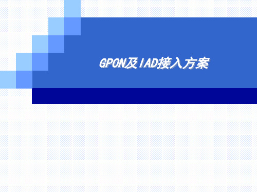 GPON及IAD接入方案