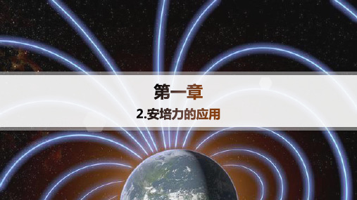 教科版高中物理选择性必修第二册精品课件 第1章 磁场对电流的作用 2.安培力的应用——分层作业