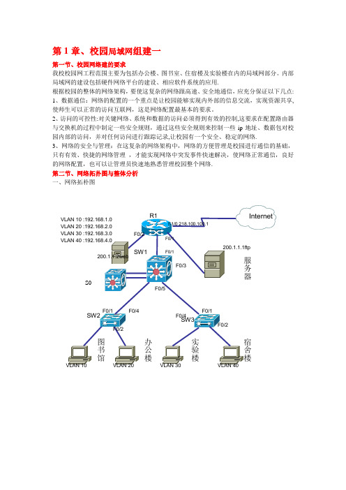 校园局域网组建与配置【模板范本】