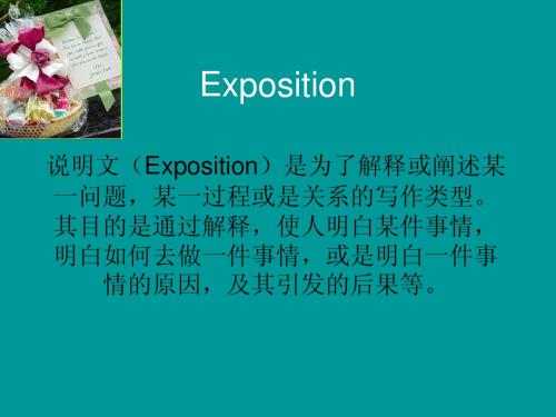 6 Exposition